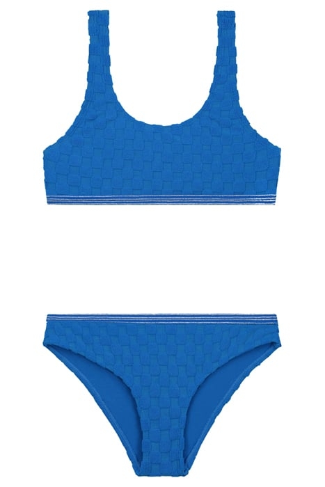 GIRLS RUBY BIKINI SET CHECK STRUCTURE ELECTRIC BLUE CHECK 1