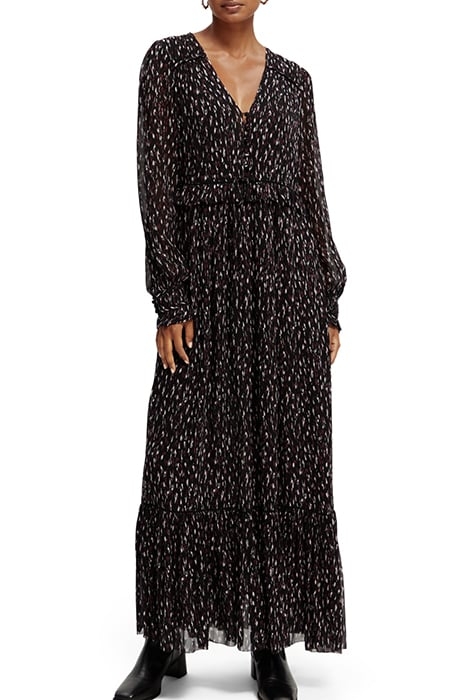 V-NECK MAXI TEARS DRESS IKAT RAIN 1