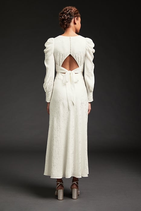 DR ROSE V NECK BRIDAL IVORY 2