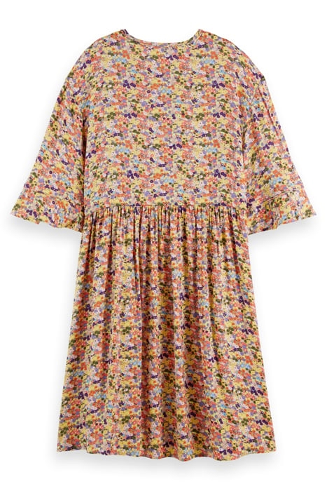 T-SHIRT SHAPE DRESS WITH FLOUNCE SLEEVES COMBO J 5