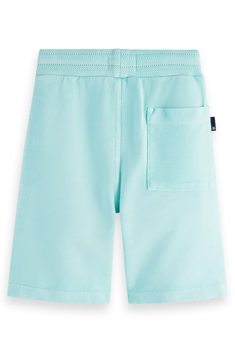 BOYS GARMENT DYED RIB DETAIL SWEAT SHORTS IN ORGANIC COTTON 5