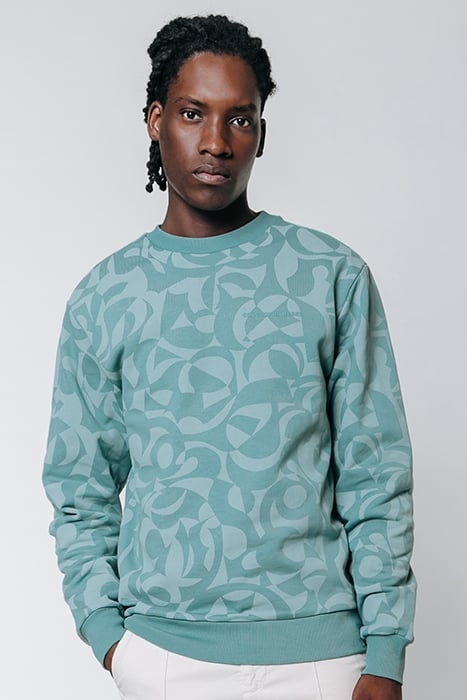 SWIRL BASIC SWEAT GREY BLUE 1