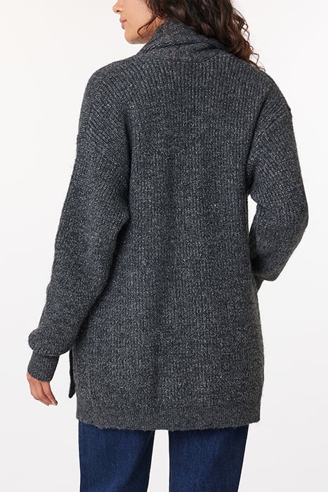 SWEATER CARDIGAN CHARCOAL GREY HEATHER 2