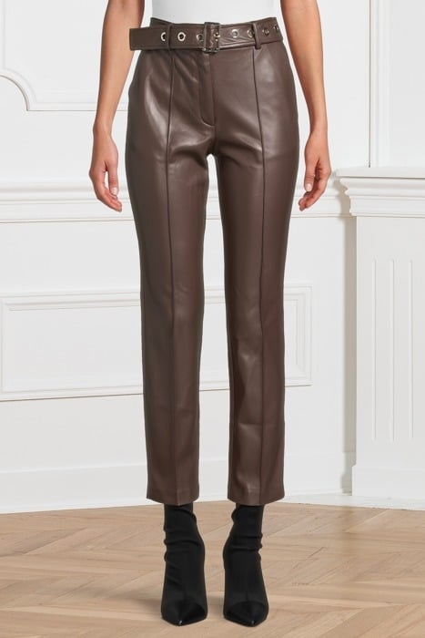 RORY PANT CHOCOLATE LEATHER BROWNIE 1