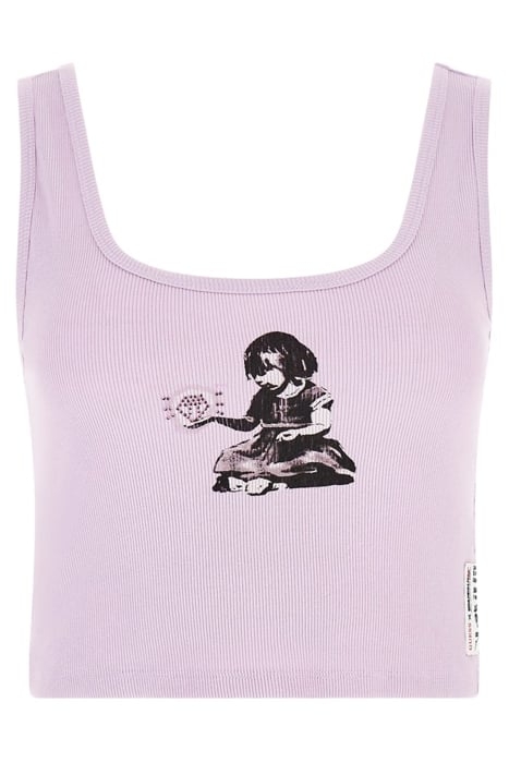 SL DIAMOND GIRL CROP LINEN LILAC 4