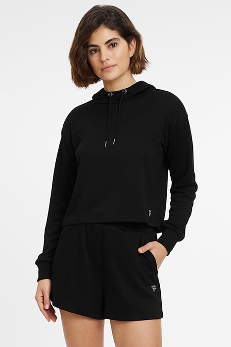 RHEINE CROPPED HOODY BLACK 1