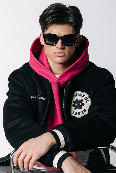 MAX BASEBALL BOMBER JACKET BLACK 3