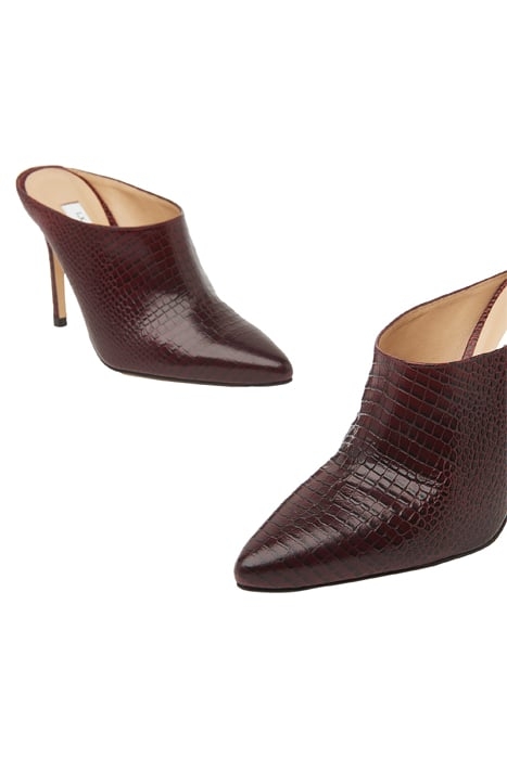 HANNAH HIGH HEEL MULE BURGUNDY 3
