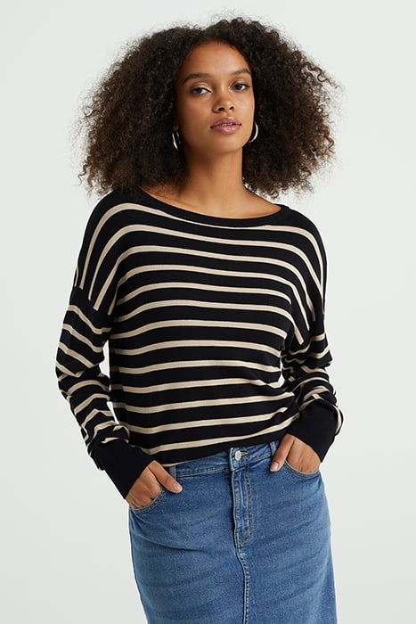 KNITTED PULLOVER BLACK 1