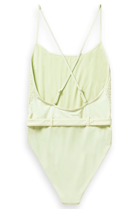 STRUCTURED SWIMSUIT WITH FIXED BELT CITRUS 4