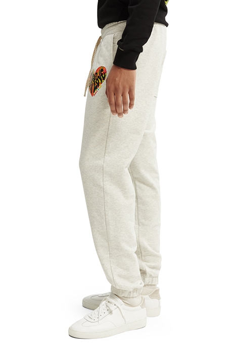 BORN TO LOVE UNISEX JOGGER PANT OFF WHITE MELANGE 7