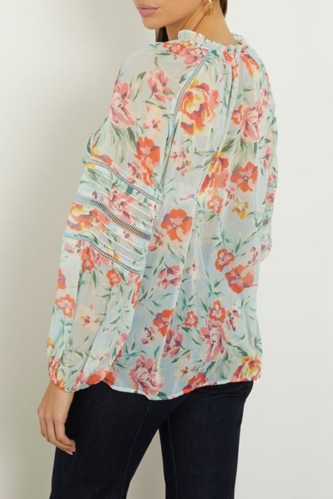 GUESS ECO LS GILDA TOP ROSE MEADOWS PRINT 2