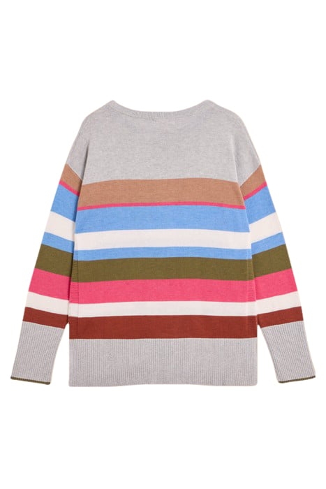 OLIVE STRIPE JUMPER GREY 4