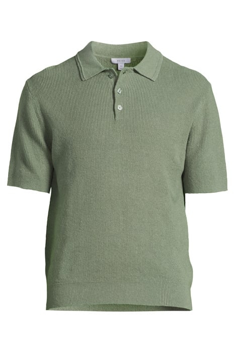 GEORGE KNITTED T-SHIRT SAGE GREEN - OUTLET PRICE 3