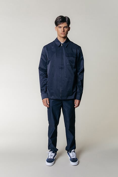 LUKE ZIP SHIRT DEEPEST BLUE 1