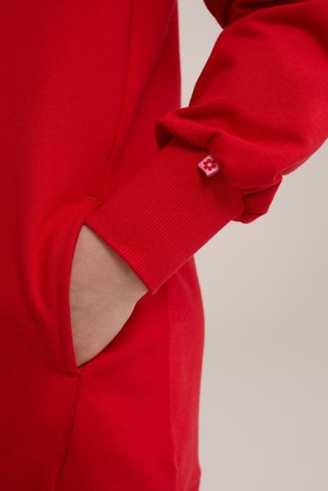 DRESS MID LENGTH RED 5