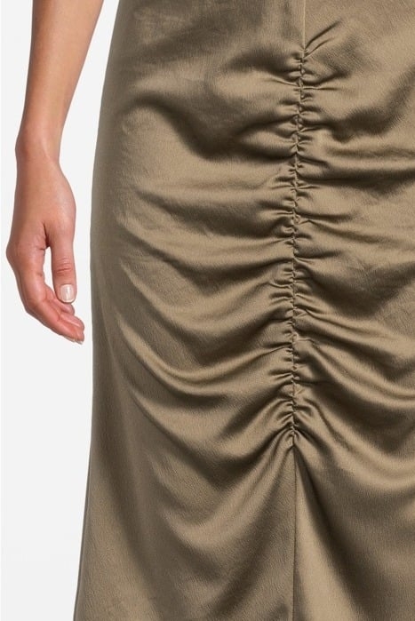 SKIRT WITH RUFFLES GREYISH KHAKI 4