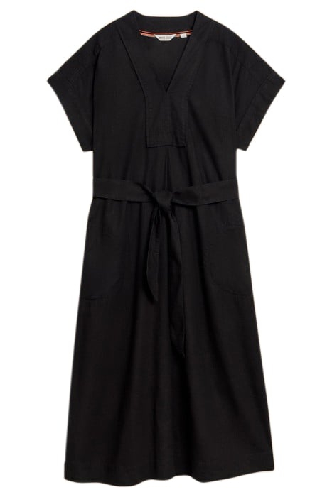 MARIANNE LINEN BLEND DRE PURE BLACK 3