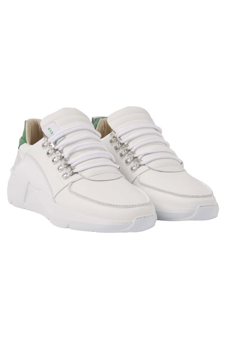 ROQUE ROMAN (M) WHITE LEATHER - GREEN 2