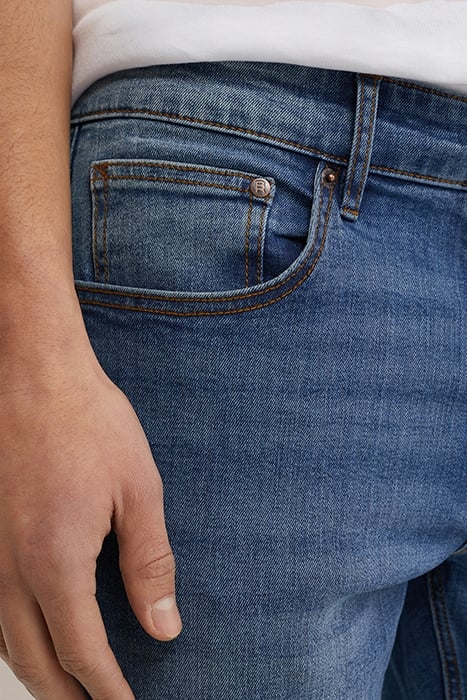 5-POCKET MID WAIST BLUE 5
