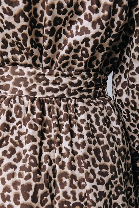 MINON LEOPARD MINI DRESS SAND 6