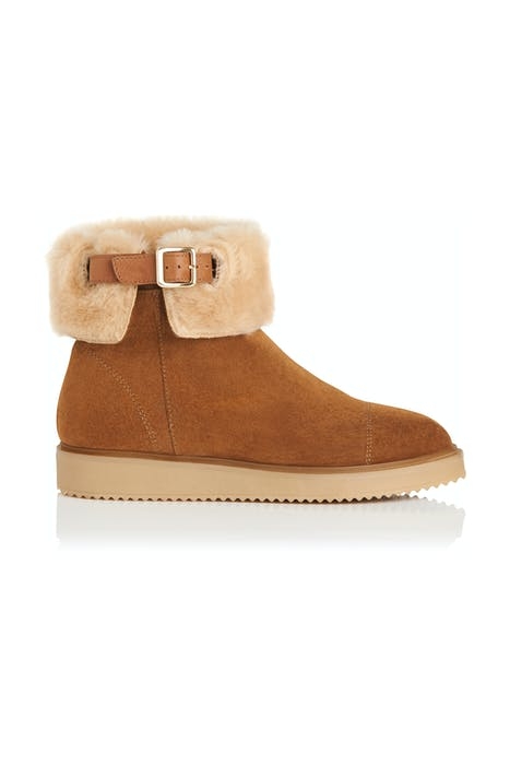 MACI SHEARLING ANKLE BOOT TOBACCO 1