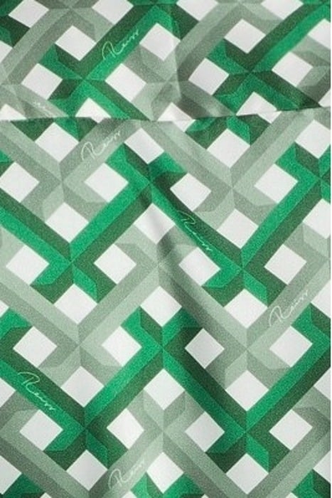 ELDEN SLIM FIT CUBAN COLLAR SHIRT GREEN - OUTLET PRICE 5