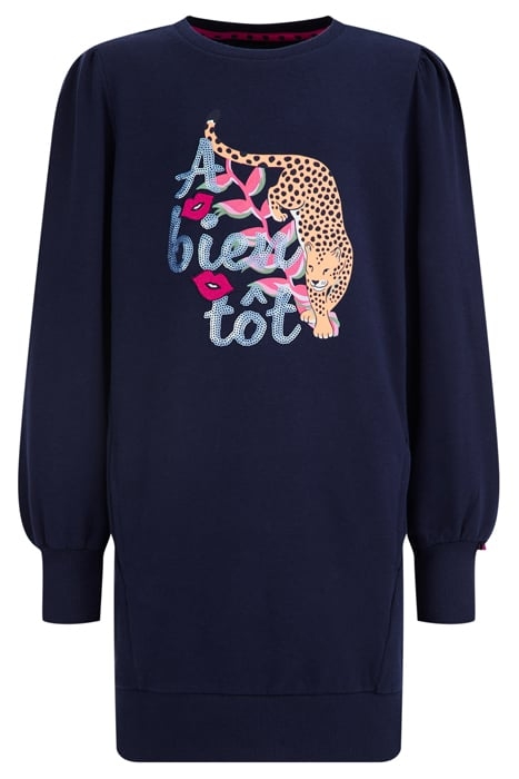 DRESS MID LENGTH DARK BLUE 1