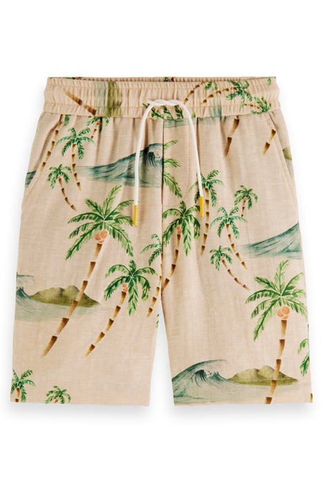 BOYS ALL-OVER PRINTED LINEN BLEND DRESSED SHORTS COMBO B 4
