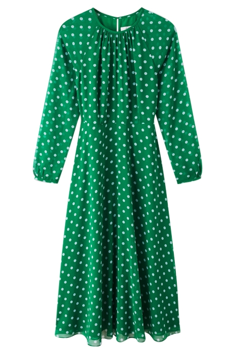 DR ADDISON - SPOT DRESS GREEN/BLUE 3