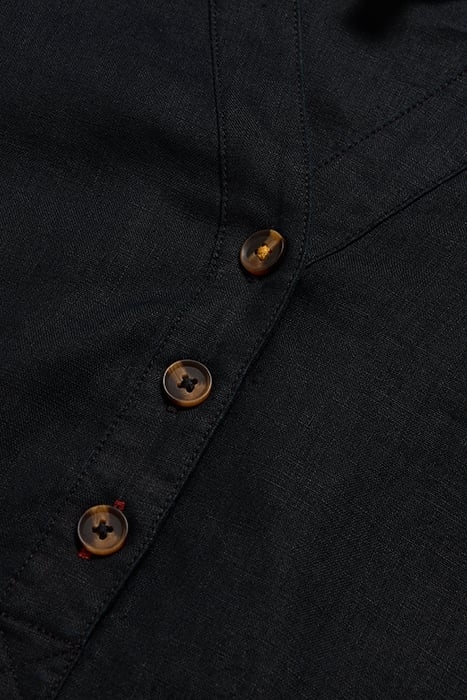 LINA LINEN TUNIC PURE BLACK 7