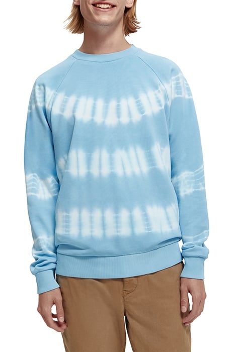 TIE-DYE ARTWORK RELAXED-FIT SWEATSHIRT SKY 1