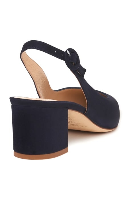ADA BLOCK HEEL SLINGBACK NAVY 3