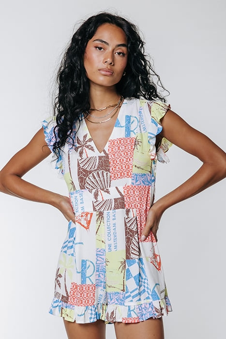 ILZA PATCHWORK PLAYSUIT MULTICOLOR 1