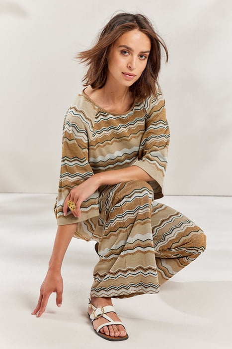 JUMPSUIT ZIG ZAG LUREX JACQUARD DESERT 4