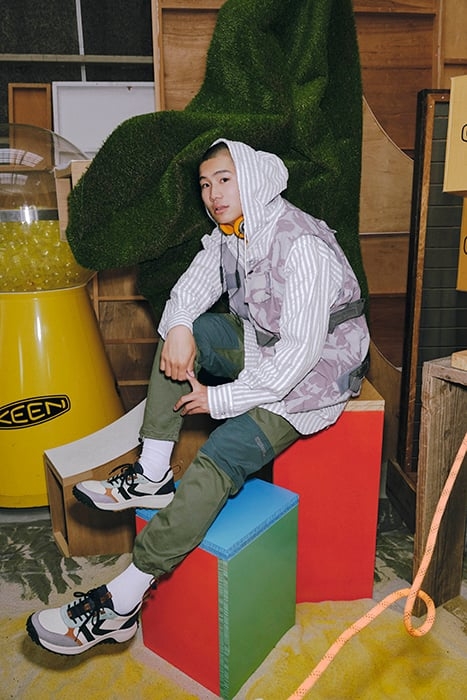 KS86 LEATHER GRANITE GREEN/CURRY 2