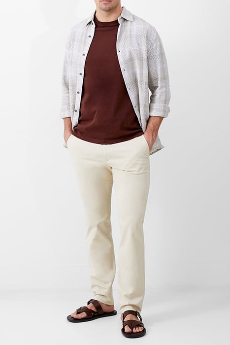 STRETCH CHINO TROUSERS STONE 2