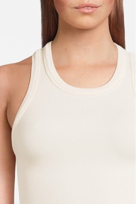 MAIA MICROMODAL SOFT RIB TANK OFF WHITE 4