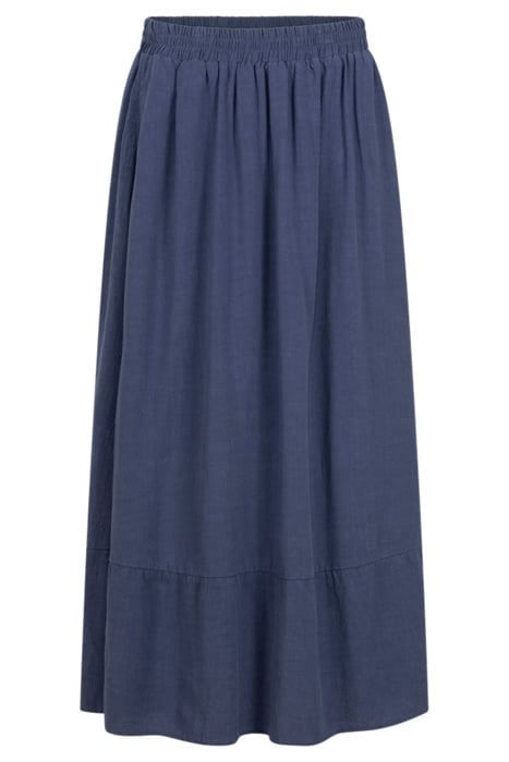 SKIRT WOVEN LONG BLUE INDIGO 3