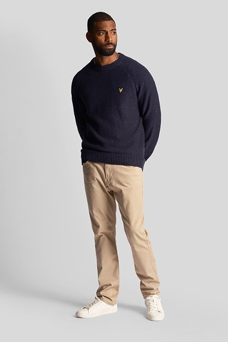 RAGLAN DONEGAL CREW NECK MUDDY NAVY 3