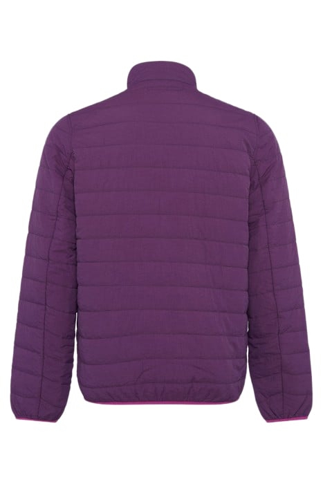 LT WT NYLON QUILTED ZIP JACKET PURPLE 2