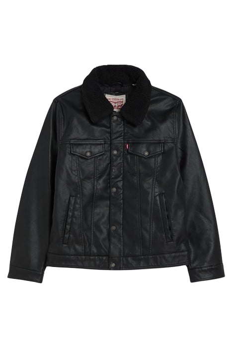 LSERELAXFIT LEATHER & BIKER JACKET BLACK 3