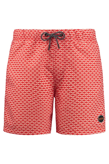 MEN SWIM SHORT HAMMAM MICRO PEACH TROPIC RED 4
