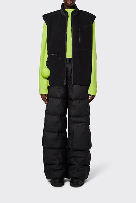 UNISEX HEAVY FLEECE VEST BLACK 2