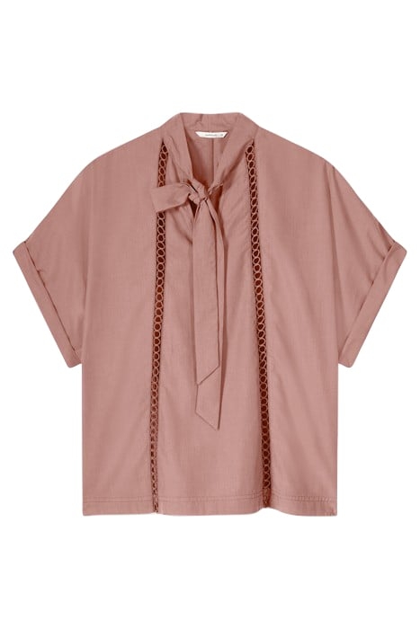 TOP BOW TIE LYOCELL COTTON ANTIQUE PINK 3