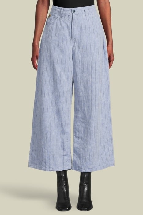 7226 LINEN PINESTRIPE BLUE RINSE PRINTED 1