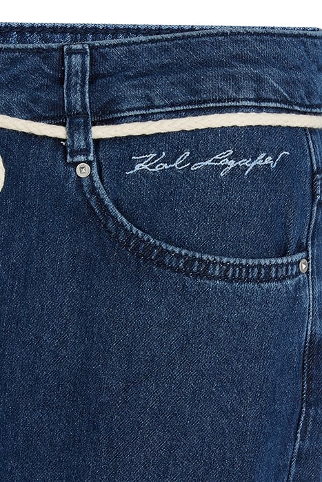 DENIM PANTS WITH CORDS BLUE 3