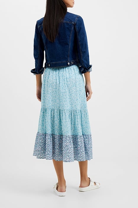 ENORA TIERED MIDI SKIRT BLUE 3