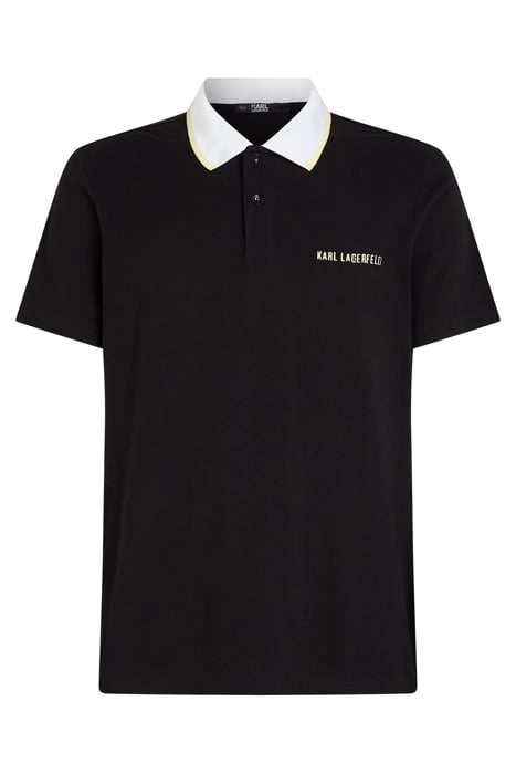 POP COLOR DETAIL POLO BLACK 1