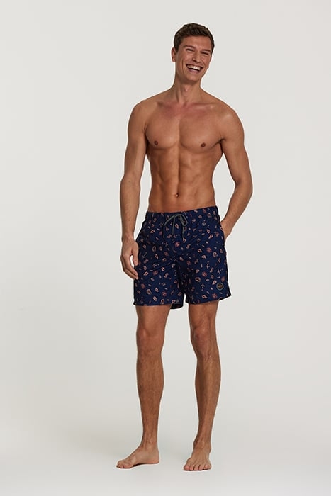 MEN SWIMSHORT PAISLEY DARK NAVY 3